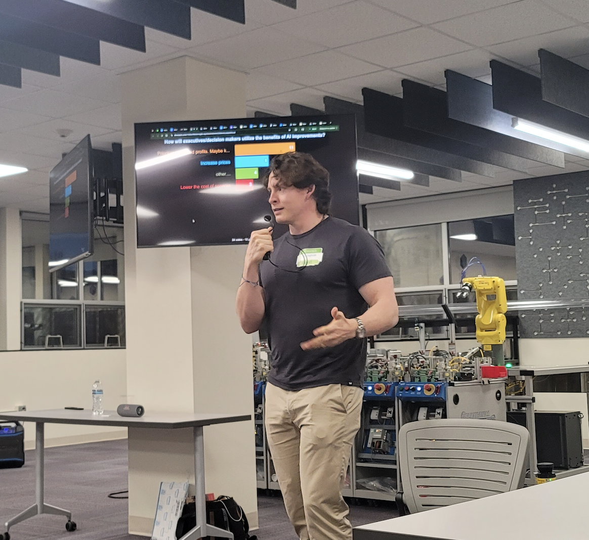 Marshall presenting at a workshop